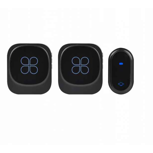 Set Bezdrátový Zvonek Na Dveře Vodotěsný Bezbateriový 180 m IP68