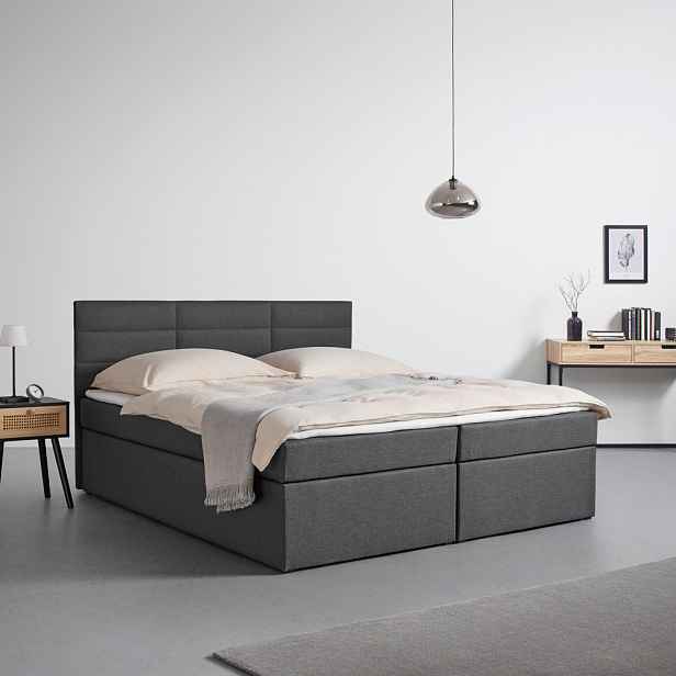 Boxspring Postel Lisa 180x200 Cm Včet. Topperu