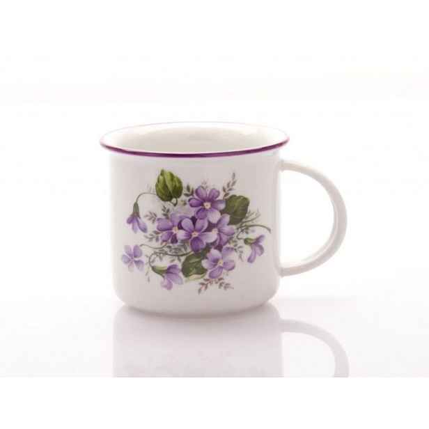 hrnek 250ml TINA - FIALKY, čes.porcelán