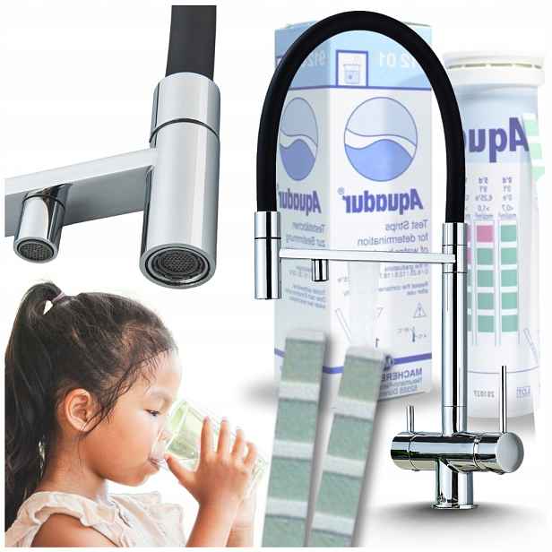 Kuchyňská Baterie S Možností Připojení Filtru, Gumová Flexibilní Ramínko