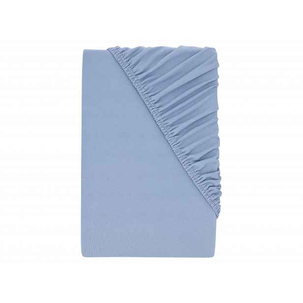 Livarno® Žerzejové napínací prostěradlo, 90–100 x 200 cm (modrá)