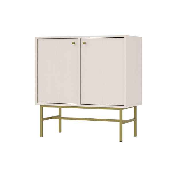 MASSENO KOMODA TORINO, 84/86/41 cm s 2 dvířky, béžová