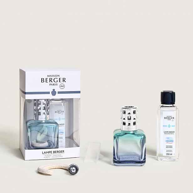Sada Maison Berger katalytická lampa Glacon Turquoise/Blue+esence 250 ml