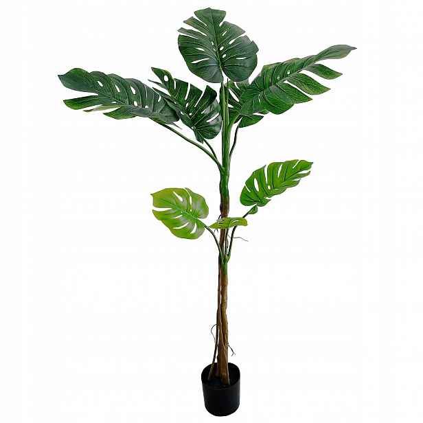 Umělá Monstera V Květináči Vysoká Dekorativní Rostlina Stromek 160 cm