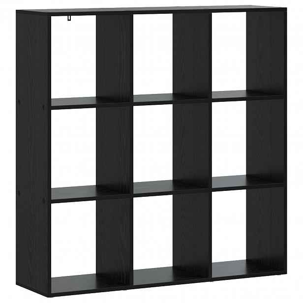 vidaXL Knihovna 102 x 29 x 103,5 cm Kompozitní dřevo Černý dub