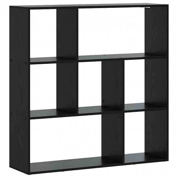 vidaXL Knihovna 102 x 29 x 103,5 cm Kompozitní dřevo Černý dub