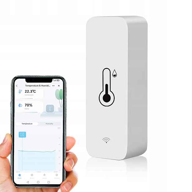 Teploměr, Vlhkoměr, Senzor Teploty A Vlhkosti, Aplikace Wifi Smart