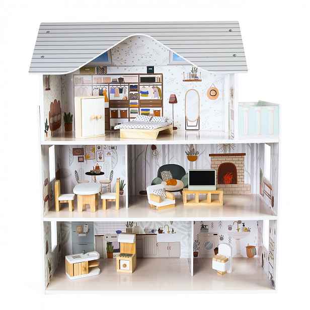 Domeček pro panenky s nábytkem Residence Emma Ecotoys