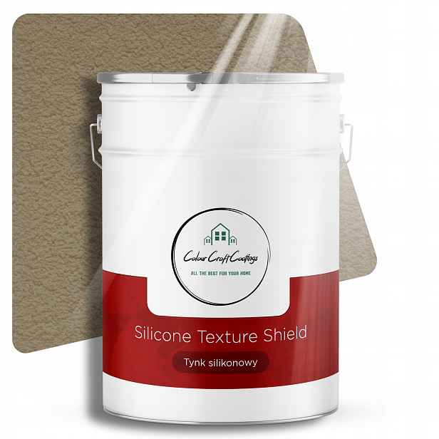 Silikonová Fasádní Omítka Beránek Granulace 1.0 mm Khaki 25 Kg F455