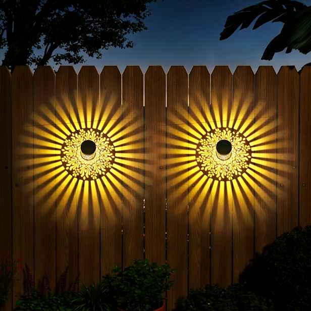TEMU IP65 Solární pivonková nástěnná lampa, projekční květinová nástěnná lampa, halloweenská, díkůvzdání, vánoční párty atmosférické světlo, 4 roční