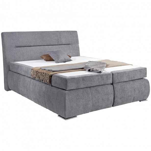 Postel Boxspring Penna, antracit, 180x200 cm