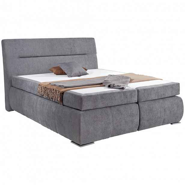 Postel Boxspring Penna, antracit, 180x200 cm