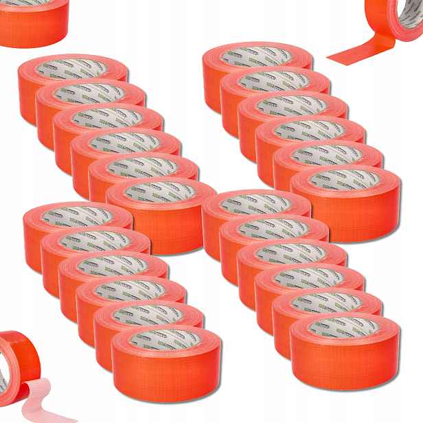 Fasádní Omítková Páska 48 MM/50 M Oranžová Kartonová Páska 24 kusů
