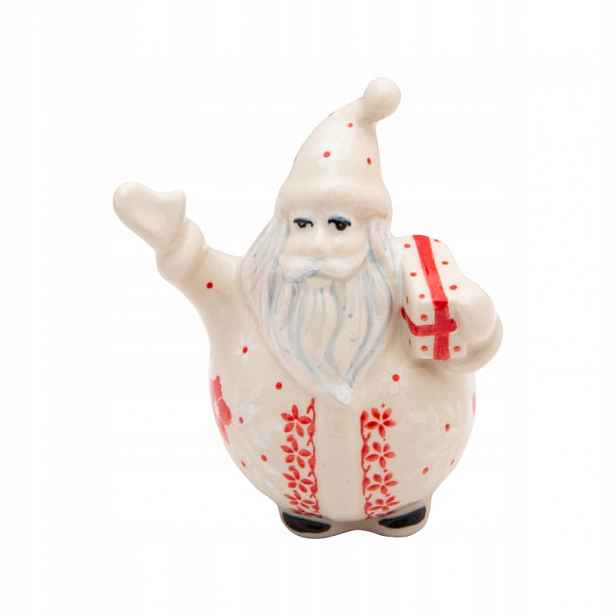 Figurka Mikuláš 10 cm Ceramaika Bolesławiec Vánoce