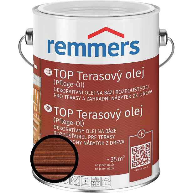 Olej terasový Remmers TOP rezavě hnědá, 5 l