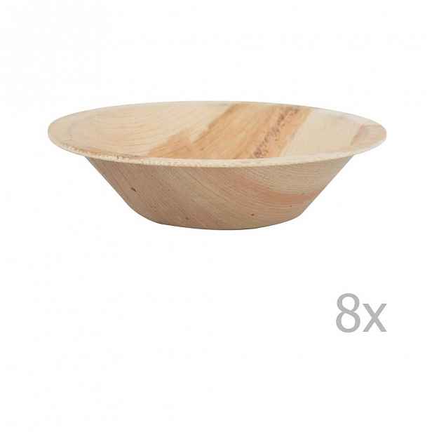 Sada 8 jednorázových misek z palmového listu Esschert Design