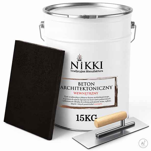 Architektonický beton dekorativní interiérový 15kg černý RAL9005 hladítko