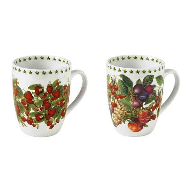 Bílé hrnky v sadě 2 ks z kostního porcelánu 350 ml Le Primizie – Brandani