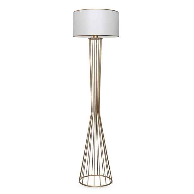 Opviq Stojací lampa AYD XII 155 cm bílá/zlatá