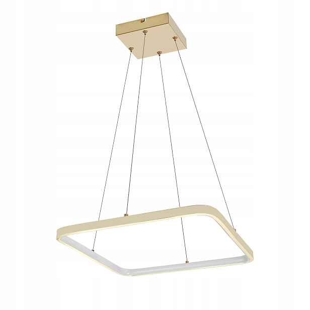 Závěsná lampa Lima zlatá 1xLED 26W 4000K Geometrická Moderní Stylová