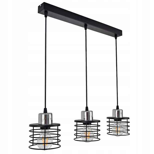 Závěsná Led lustrová lampa Vigo Chrom E27
