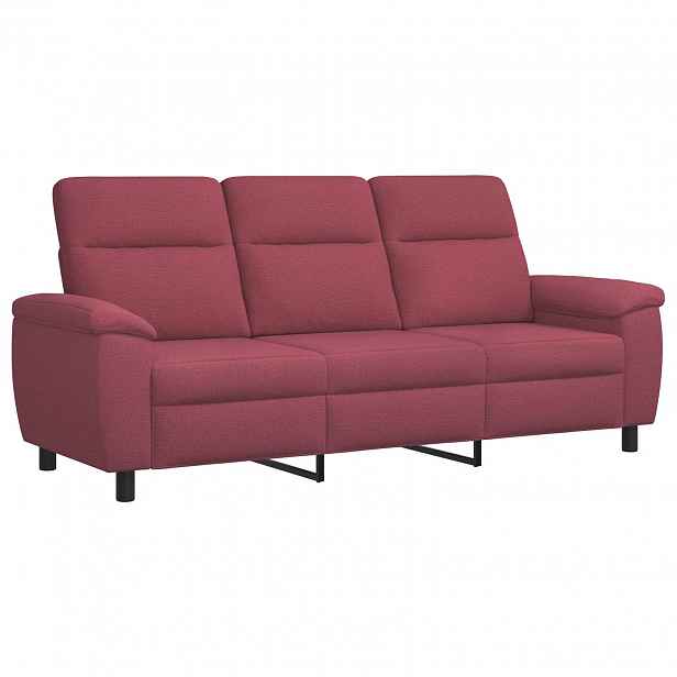 vidaXL Pohovka Víno Červené 214 x 90 x 95 cm Textil