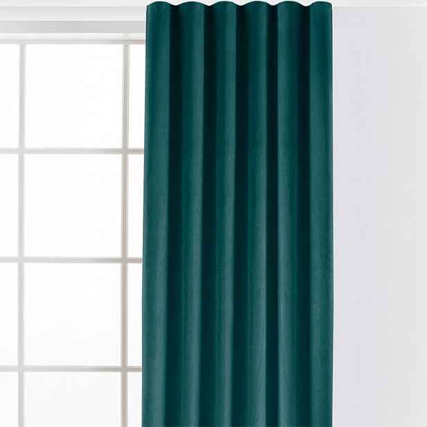 decoDoma Sametový závěs FILUMI petrolejový 140 x 250 cm 1 ks