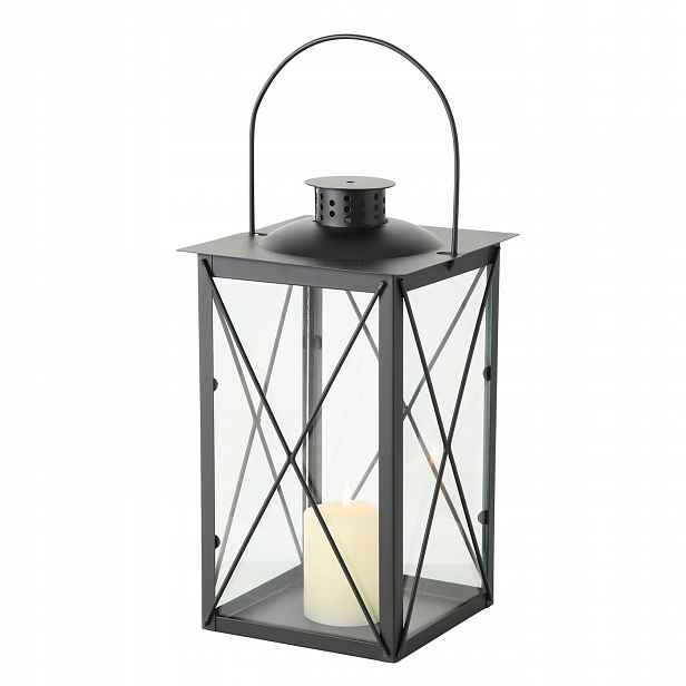 Kovová lucerna na svíčku Farol, 30 cm