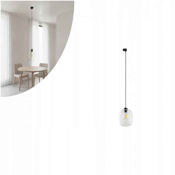 Závěsná 3-fázová kolejnicová lampa Tracer Elio Transparent 10682 Tk Lighting