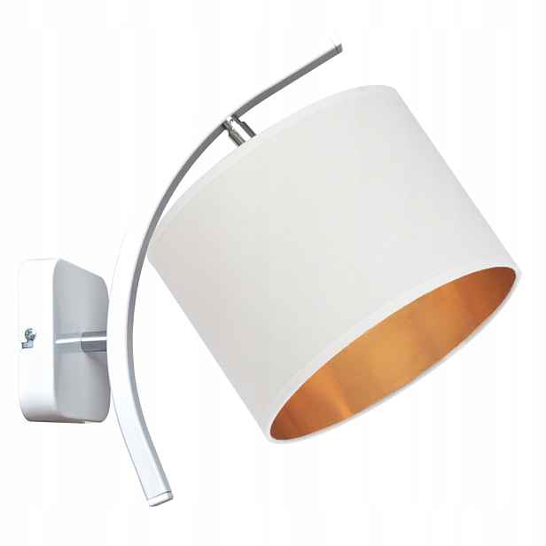 Nástěnná Lampa Stínidlo Zlatá Bílá Led Nástěnná Svítidla Led