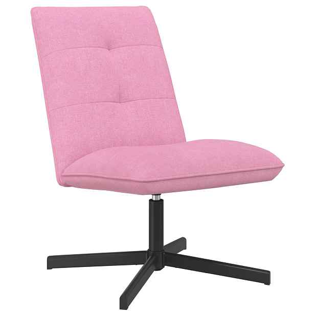 vidaXL Otočná židle Růžová Textil