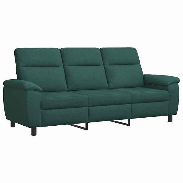 vidaXL Pohovka Tmavě zelená 214 x 90 x 95 cm Textil
