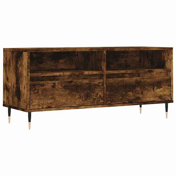 vidaXL TV skříňka kouřový dub 100 x 34,5 x 44,5 cm kompozitní dřevo