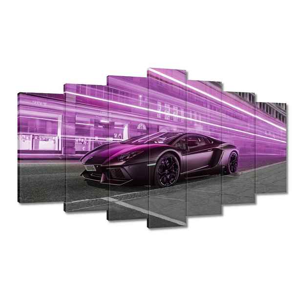 Obrazy 140x80 Fialové sportovní auto