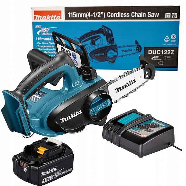 Akumulátorová Řetězová Pila Na Dřevo 1x5,0Ah 18V Makita DUC122Z