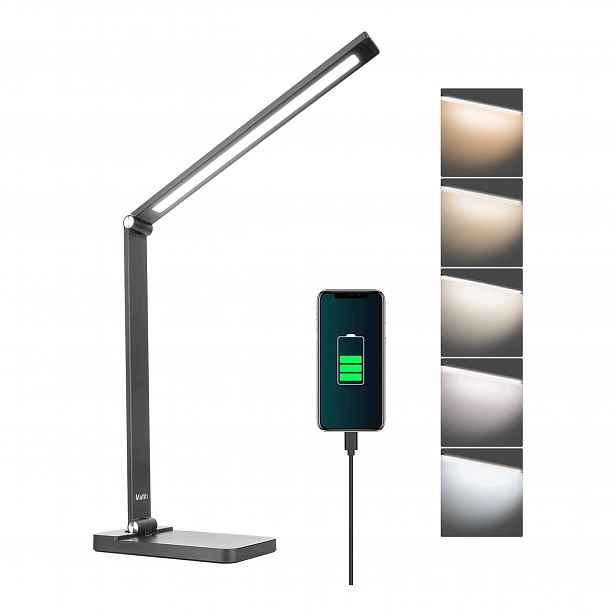 Led Stolní Lampa Mafiti 5 Dotyková Nastavitelná Usb Noční Lampička