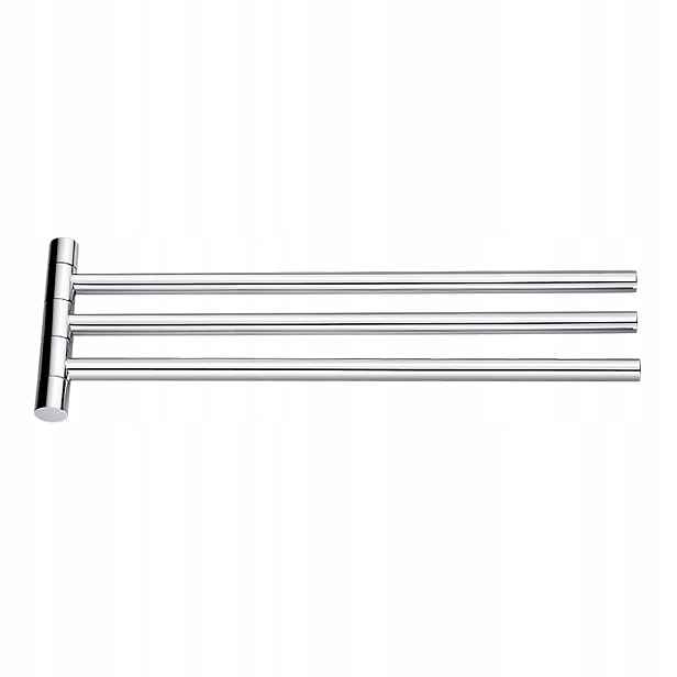 Nimco Bormo nerez věšák držák na ručníky trojitý otočný 42 cm Br 11096-3-26