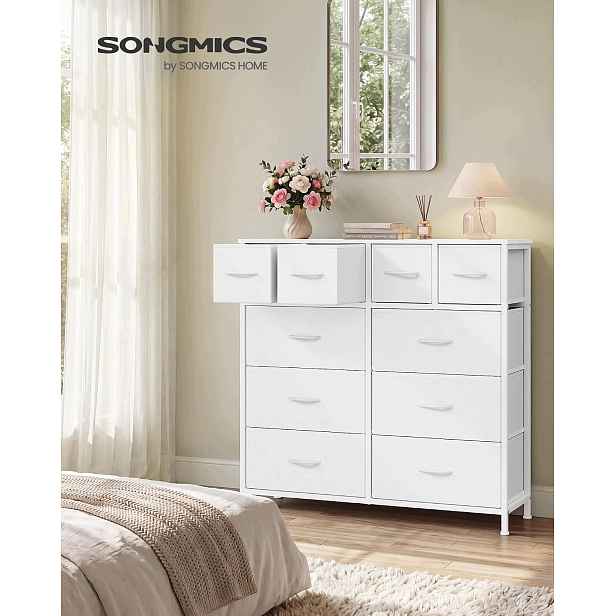 Songmics komoda s 10 skříňkami
