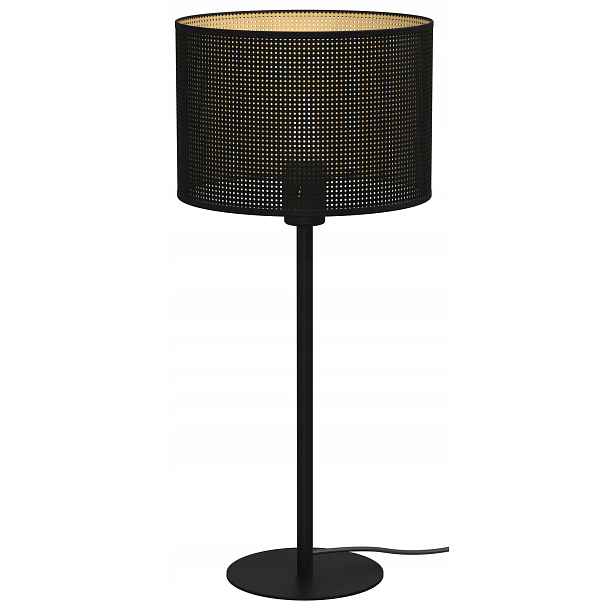 Stolní noční lampa Loft Shade, černá, zlaté stínítko, 1xE27 56 cm, stolní lampa