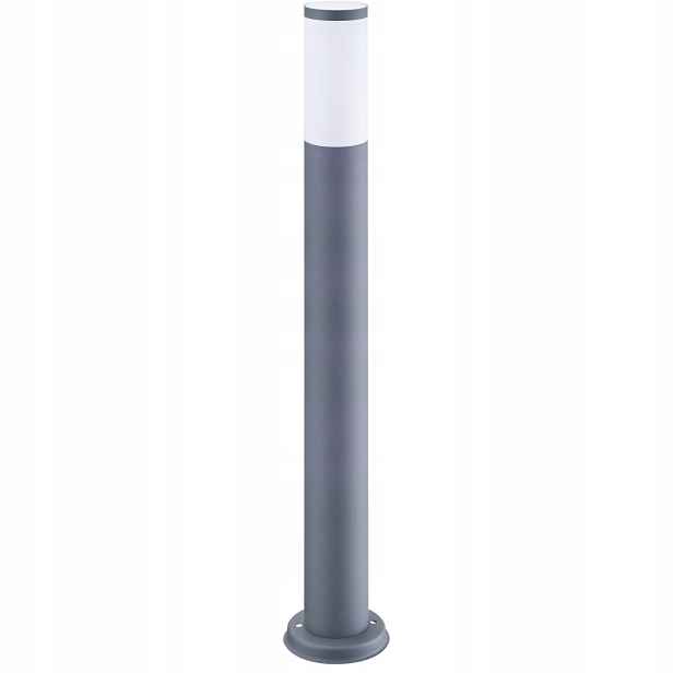 Venkovní stojící zahradní sloupková lampa šedá, moderní, 100 cm Polux