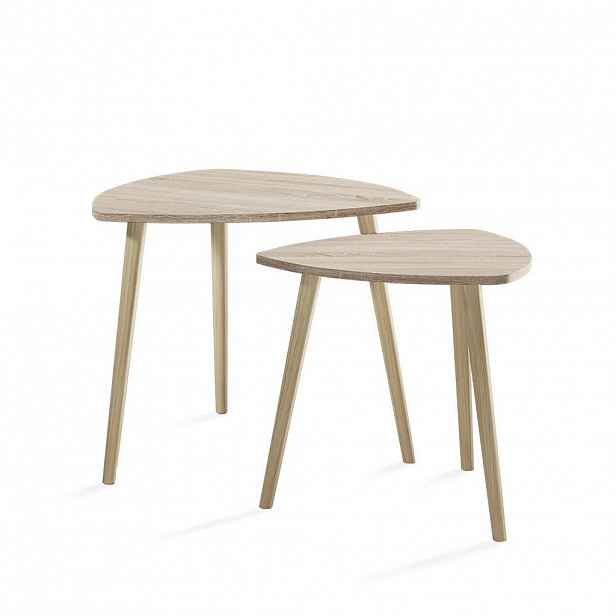 Vicco KONFERENČNÍ STOLEK Twino Sonoma 60 x 50 cm Sada 2 kusů