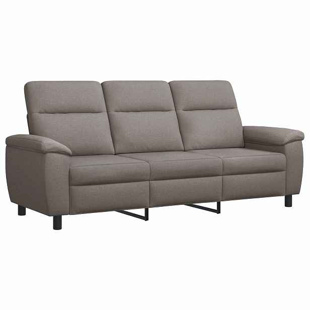 vidaXL Pohovka Taupe 214 x 90 x 95 cm Textil