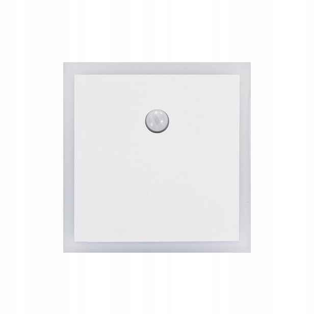 Led schodišťová lampa čtvercová, bílá s pohybovým senzorem Eko-Light