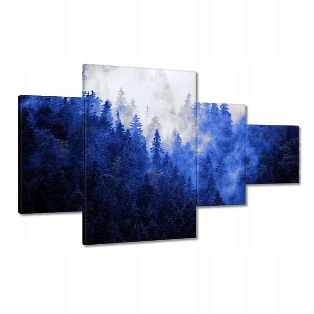 Obrazy 130x80 Modrá krajina Hory