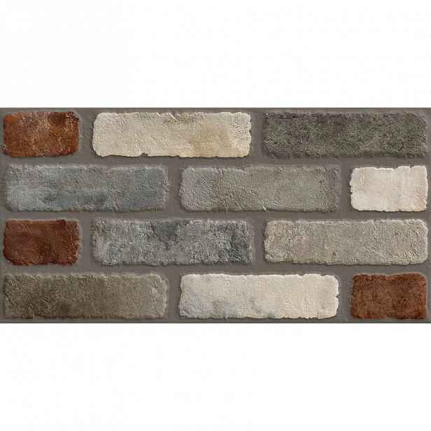 Dlažba Brick Multicolor Cromo 31/62