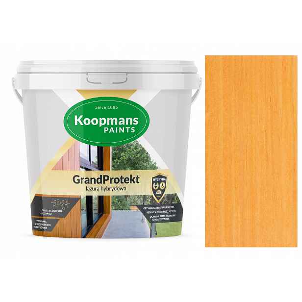 Koopmans GrandProtekt Lazura Hybridní Dřevo 10L Sluneční Kalifornie 901