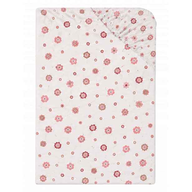Livarno® Žerzejové napínací prostěradlo, 180–200 x 200 cm (květiny)