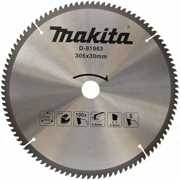 Makita D-81963 pilový kotouč 305*30 100Z Tct na hliník (old=D-73025)