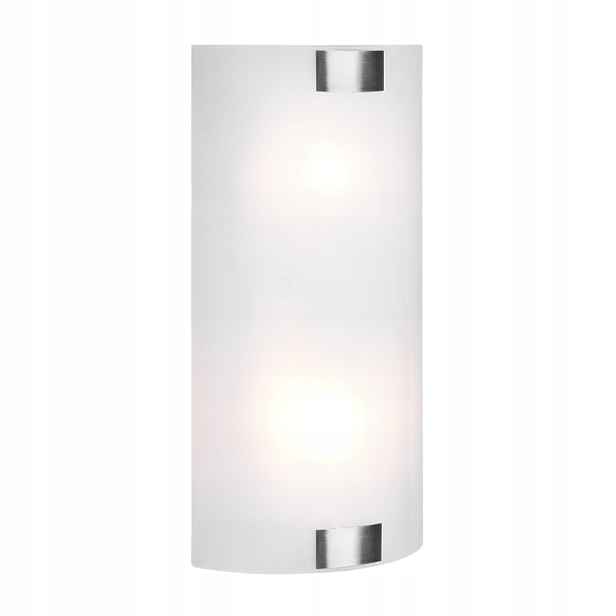 Nástěnná lampa Pura 2xE27 bílá stříbrná 40 cm Trio