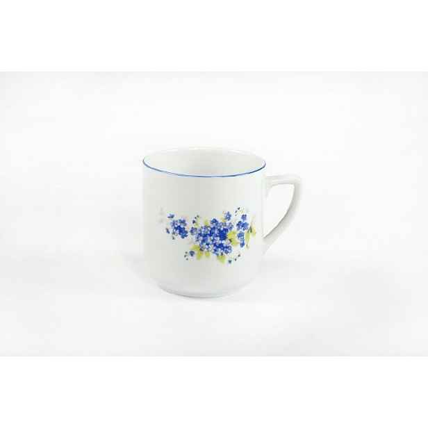 hrnek 400ml PĚTKA-Pomněnky modré, čes.porcelán